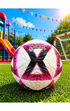5 Numara Dikişli Futbol Topu Dayanıklı Antrenman Ve Maç Topu Renkli Tasarım - Pembe 5 Numara Dikişli Futbol Topu Dayanıklı Antrenman Ve Maç Topu Renkli Tasarım - Pembe