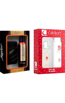 Hunca Jagler Erkek Deodorant 150 ML+ Parfüm EDT 50 ML + Caldion Kadın Deodorant 150 ML+ Parfüm EDT 50 ML Hunca Jagler Erkek Deodorant 150 ML+ Parfüm EDT 50 ML + Caldion Kadın Deodorant 150 ML+ Parfüm EDT 50 ML