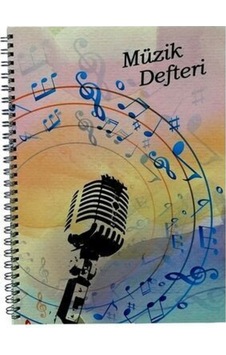 Spiralli Karton Kapak 40 Yaprak A4 Müzik Defteri Model 1 Spiralli Karton Kapak 40 Yaprak A4 Müzik Defteri Model 1