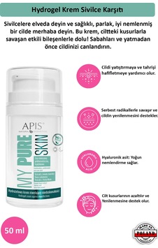Apis Natural My Pure Skin Sivilce Karşıtı Hydrogel Krem 50 ML