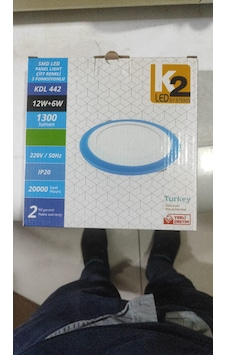 K2 Marka / 12w+6w / Çift Renkli Smd Led / Üç Fonksiyonlu /1300 Lümen 1 K2 Marka / 12w+6w / Çift Renkli Smd Led / Üç Fonksiyonlu /1300 Lümen 1