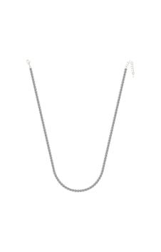 Merano Design 4mm Beyaz Su Yolu Kolye Kahverengi Merano Design 4mm Beyaz Su Yolu Kolye Kahverengi