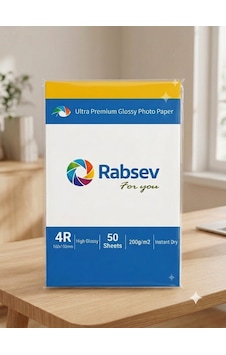 Rabsev Fotoğraf Kağıdı 10x15cm Parlak 200gr 4r 1 Paket 50 Adet Rabsev Fotoğraf Kağıdı 10x15cm Parlak 200gr 4r 1 Paket 50 Adet