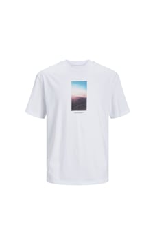 Jack & Jones Jack&jones Plus Erkek T-shirt 12257513 Beyaz