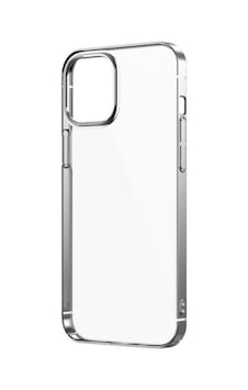 Kilifone - Apple Uyumlu iPhone 12 Pro Max - Kılıf Arkası Şeffaf Kenarları Renkli Sert Sun Kapak - Gümüş Kilifone - Apple Uyumlu iPhone 12 Pro Max - Kılıf Arkası Şeffaf Kenarları Renkli Sert Sun Kapak - Gümüş