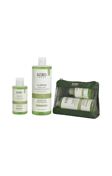 Kdid Miceller Water For Oily Skin Types Akyaj Temizleme Suyu Seti Yağlı Ciltler Clariva 400+100 Ml - Yeşil