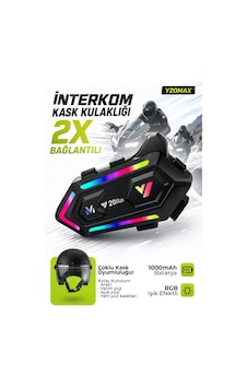 Blic Y20max Bluetooth 6.0 Motosiklet Kask Kulaklığı Çiftli İnterkom, 300 Metre Menzil, 25 Saat Kon Blic Y20max Bluetooth 6.0 Motosiklet Kask Kulaklığı Çiftli İnterkom, 300 Metre Menzil, 25 Saat Kon