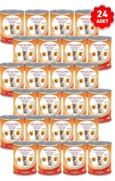 Ultravita Premium Yüksek Proteinl Tavuklu Konserve Yetişkin Köpek Maması 24 x 415 G Ultravita Premium Yüksek Proteinl Tavuklu Konserve Yetişkin Köpek Maması 24 x 415 G