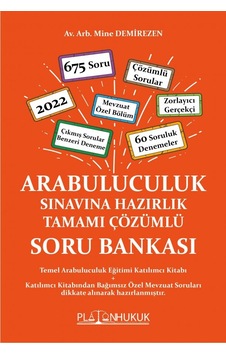 Arabuluculuk Sınavına Hazırlık Tamamı Çözümlü Soru Bankası Arabuluculuk Sınavına Hazırlık Tamamı Çözümlü Soru Bankası
