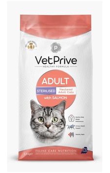 Vet Prive Sterilised Kısırlaştırılmış Somonlu Yetişkin Kedi Maması 1500 G Vet Prive Sterilised Kısırlaştırılmış Somonlu Yetişkin Kedi Maması 1500 G