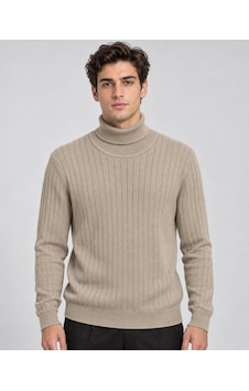 Classics Men Huffa Desenli Erkek Slim Fit Boğazlı Erkek Triko 07431 Bej Classics Men Huffa Desenli Erkek Slim Fit Boğazlı Erkek Triko 07431 Bej