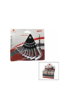 10 Parça Kartlı Alyan Anahtar Takım Seti120mm-no-1.5-10 5468
