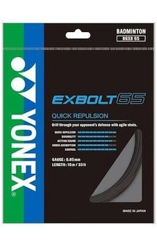 Yonex Exbolt 65 Badminton Kordajı 0.65 Mm 10 Metre Siyah Yonex Exbolt 65 Badminton Kordajı 0.65 Mm 10 Metre Siyah
