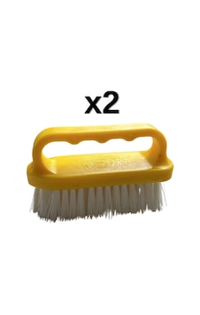 2'li Türkay 13.5x7x4 Cm Polietilen Kesme Tahtası Kesim Levhası Temizleme Fırçası Sarı 1862 2'li Türkay 13.5x7x4 Cm Polietilen Kesme Tahtası Kesim Levhası Temizleme Fırçası Sarı 1862