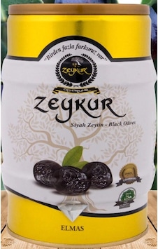 Zeykur Elmas Siyah Zeytin Teneke 1 KG Zeykur Elmas Siyah Zeytin Teneke 1 KG