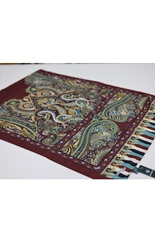 Bonjela Soft Pamuklu Şal Bordo Serisi Lbs1312-37399 Çok Renkli
