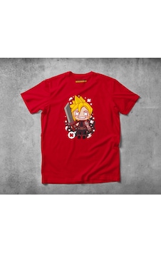 Freeyez Cloud Final Fantasy Unisex Pamuklu Penye T-Shirt Freeyez Cloud Final Fantasy Unisex Pamuklu Penye T-Shirt