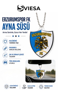 Erzurum Spor Fk Araç Dikiz Aynası Süsü Taraftar Logolu Pleksi Ayna Aksesuarı Araba İç Aksesuar 1 Adet Erzurum Spor Fk Araç Dikiz Aynası Süsü Taraftar Logolu Pleksi Ayna Aksesuarı Araba İç Aksesuar 1 Adet