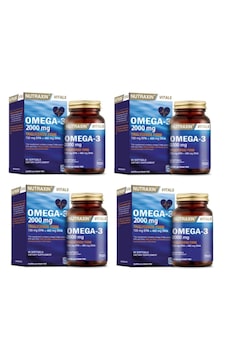 Nutraxin Omega-3 2000 Mg 60 Kapsül 4 Adet Nutraxin Omega-3 2000 Mg 60 Kapsül 4 Adet