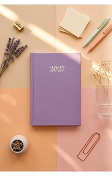 Lizy 2027 Günlük Planlayıcı Ajanda 14x20 Cm Ciltbezi Sert Kapak Lila Lizy 2027 Günlük Planlayıcı Ajanda 14x20 Cm Ciltbezi Sert Kapak Lila