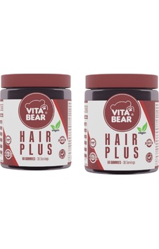 Vita Bear Hair Plus Vegan Saç Vitamini 2 Adet Vita Bear Hair Plus Vegan Saç Vitamini 2 Adet