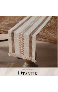 40x140 Cm Otantik Krem Bej Fransız Dantel Detaylı Sehpa Örtüsü Dekoratif Model 40x140 Cm Otantik Krem Bej Fransız Dantel Detaylı Sehpa Örtüsü Dekoratif Model