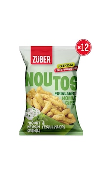 Züber Noutos Nohut Cipsi Yoğurt ve Mevsim Yeşillikleri 12 x 55 G Züber Noutos Nohut Cipsi Yoğurt ve Mevsim Yeşillikleri 12 x 55 G
