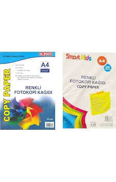 Globox Smartkıds A4 Renkli Fotokopi Kağıdı 100 Lü 5 Paket 60-70 G Globox Smartkıds A4 Renkli Fotokopi Kağıdı 100 Lü 5 Paket 60-70 G