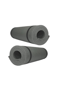 Foamstore 180 x 60 CM 10 MM Kamp ve Yoga Matı Antrasit 2 Adet Antrasit