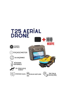 T25 Hd Aerial Kameralı, Fırçasız Motorlu, Katlanabilir Drone - 866727344 T25 Hd Aerial Kameralı, Fırçasız Motorlu, Katlanabilir Drone - 866727344