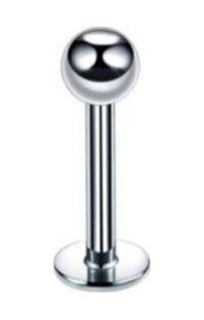 Cerrahi Çelik Piercing Kulak-dudak-kıkırdak-tragus Gümüş 6mm 2'li Set Gümüş
