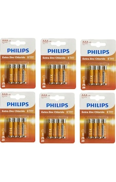 Philips Kalem Ve İnce Pil - 24 Lü Extra Çinko 2 Boy Pil 4x6 24 Adet Philips Kalem Ve İnce Pil - 24 Lü Extra Çinko 2 Boy Pil 4x6 24 Adet