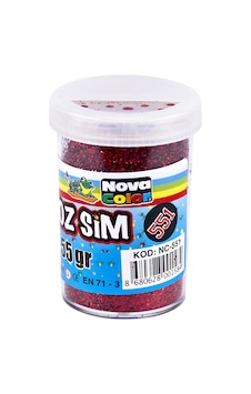 Nova Color Toz Sim 55Gr Kırmızı Nova Color Toz Sim 55Gr Kırmızı