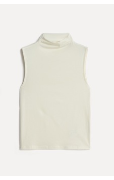 Mudo Kadın Kadın Ekru Kolsuz Basic T-shirt 1272888 Mudo Kadın Kadın Ekru Kolsuz Basic T-shirt 1272888