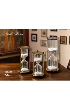 Gönül Mutfak Gnl 5125 Cam Kum Saati 7x14 Cm 1 Adet Gold Gönül Mutfak Gnl 5125 Cam Kum Saati 7x14 Cm 1 Adet Gold