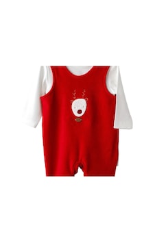 Andywawa Ac25339 Happy Newyear Kadife Bebek Tulum Takım Red Red Andywawa Ac25339 Happy Newyear Kadife Bebek Tulum Takım Red Red