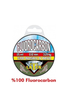 Effe Latex Misina Fluorocarbon 25mt 0.12 Mm Effe Latex Misina Fluorocarbon 25mt 0.12 Mm