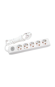 Viko Multi-let Beşli Priz Anahtarlı Topraklı Kablolu-2 Metre 1.9 M