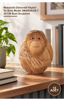 10 Adet Maymun Büstü Masaüstü Dekoratif Heykel Ve Büst Model 3marakas-7 20 Cm Bust Sculpture 1 10 Adet Maymun Büstü Masaüstü Dekoratif Heykel Ve Büst Model 3marakas-7 20 Cm Bust Sculpture 1