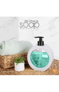 Hubrendy Çer 350 Ml Tezgah Üstü Oval Banyo Mutfak Sıvı Sabunluk Banyo Mutfak Bulaşık Lavabo Deterja Diğer Hubrendy Çer 350 Ml Tezgah Üstü Oval Banyo Mutfak Sıvı Sabunluk Banyo Mutfak Bulaşık Lavabo Deterja Diğer