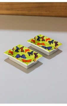 Lucky Art Bone Porselen 2'li Küllük 6x8cm 1863 Lucky Art Bone Porselen 2'li Küllük 6x8cm 1863