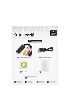 Yeni 2026 Easycap Usb 2.0 Av Analogdan Dijitale Video Ses Yakalama Ve Kayıt Kartı - Kamera Kaset Vcd Dvd Laptop Masaüstü Bilgisayar Uyumlu Dönüştürücü Adaptör