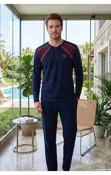 Remsa Erkek Uzun Kol Penye Pijama Takımı 3050 Lacivert02 Remsa Erkek Uzun Kol Penye Pijama Takımı 3050 Lacivert02