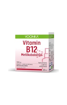 Voonka B12 Metilkobalamın Sprey & Damla 20 ML Voonka B12 Metilkobalamın Sprey & Damla 20 ML