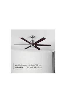 Rubenis RBT486BRW Aydinlatmali Tavan Vantilatörü Rubenis RBT486BRW Aydinlatmali Tavan Vantilatörü