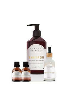Concept Beauty Dökülme Karşıtı Şampuan 240 ML + Hair Loss Shot 2 x 20 ML + Hair Activating Serum 50 ML Concept Beauty Dökülme Karşıtı Şampuan 240 ML + Hair Loss Shot 2 x 20 ML + Hair Activating Serum 50 ML