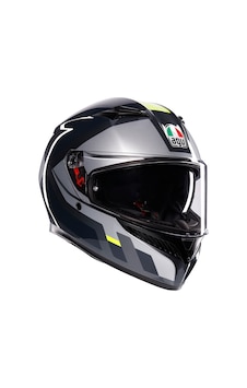 Agv Kask/k3 Mplk Shade Kapalı Motosiklet Kaskı Gri - Sarı - Fluo Agv Kask/k3 Mplk Shade Kapalı Motosiklet Kaskı Gri - Sarı - Fluo