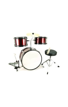 RHYTHM BORDO RENK AKUSTİK MİNİ BOY ÇOCUK BATERİSİ(3-7 YAŞ İÇİN)