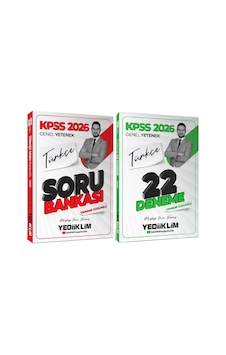Yediiklim 2026 Kpss Türkçe Soru Bankası + 22 Deneme 2 Li Set - Mustafa Onur Bozkuş Yediiklim Yayınları
