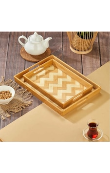Akıllıelma-cooker Tepsi Bambu Dikdörtgen 2 Li Ckr3465 Ahşap Akıllıelma-cooker Tepsi Bambu Dikdörtgen 2 Li Ckr3465 Ahşap